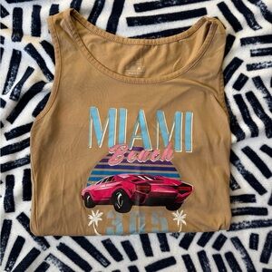 Miami Beach Graphic Tank Top